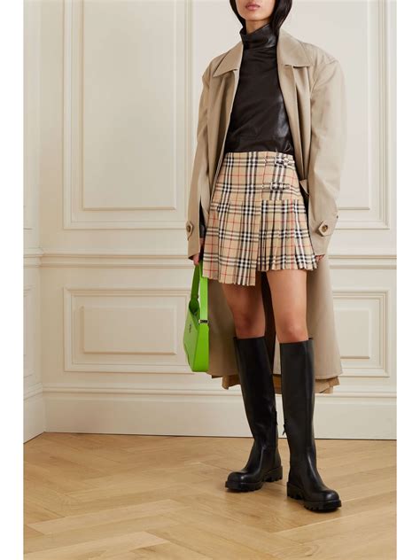 burberry pleated mini skirt|Burberry pleated skirts women's.